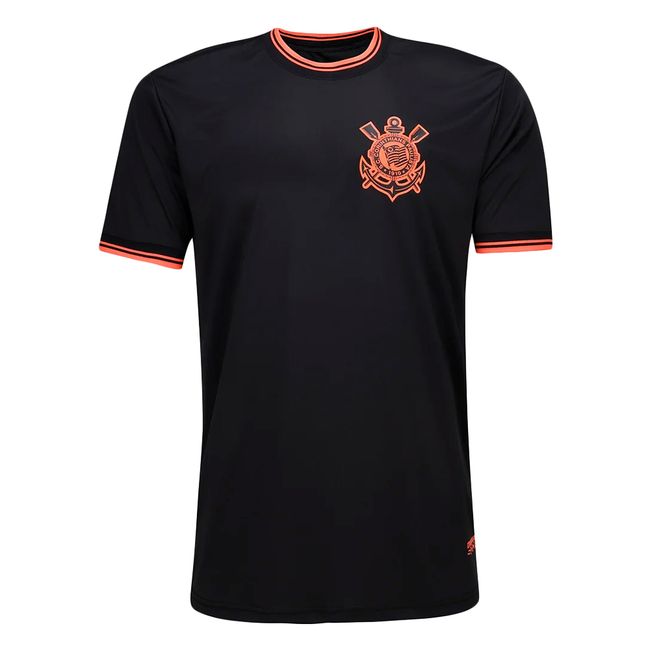 CAMISETA COIMBRA CORINTHIANS ESCUDO MASCULINA - PTO/LAR M