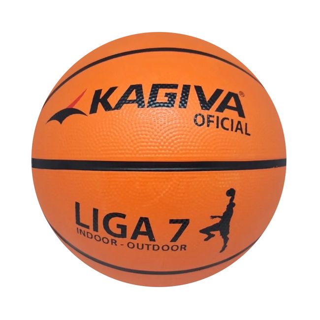 BOLA DE BASQUETE KAGIVA OFICIAL BORRACHA 7 - LARANJA UN