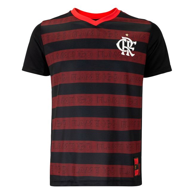 CAMISETA BRAZILINE FLAMENGO NINETEEN MASCULINA - PTO/VERM P
