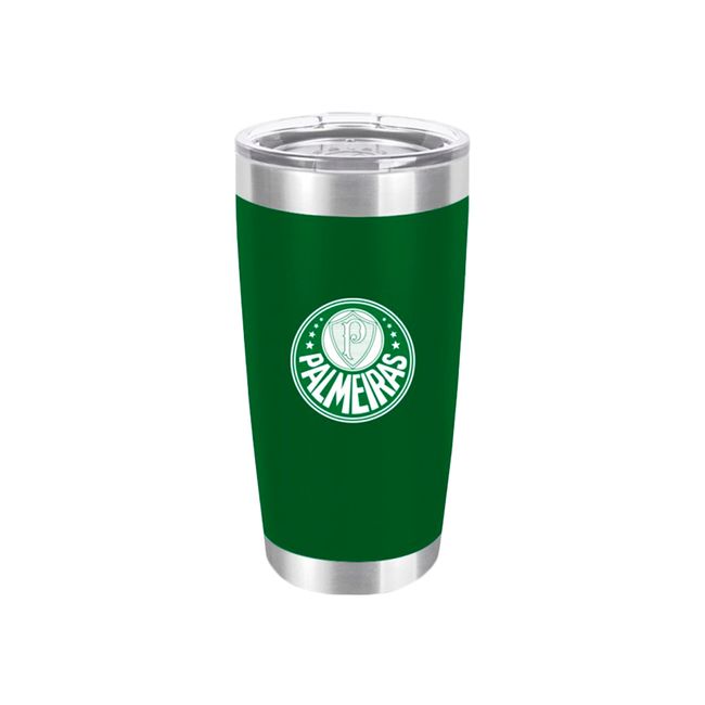 COPO TÉRMICO BRASFOOT PALMEIRAS STONE - 500 ML - VERDE UN