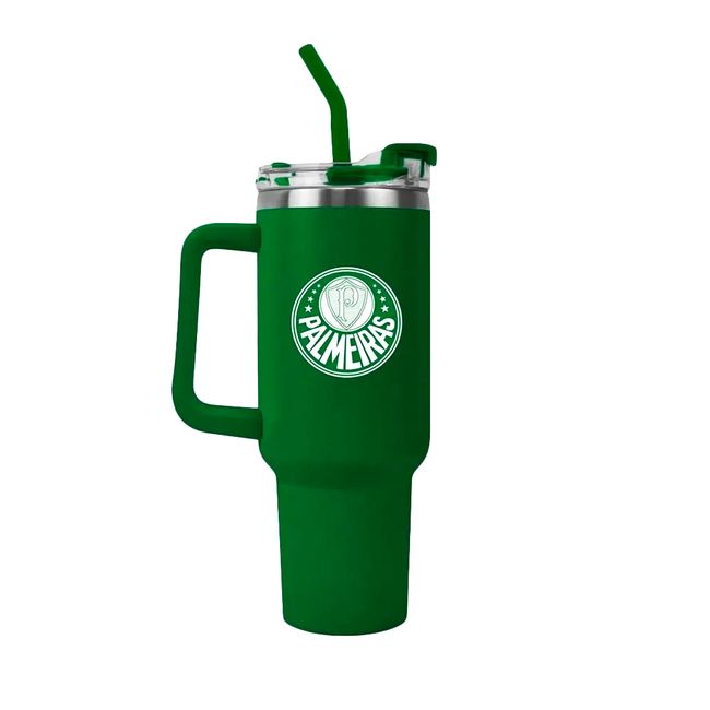 CANECA TÉRMICA BRASFOOT PALMEIRAS UP - 1200 ML - VERDE UN