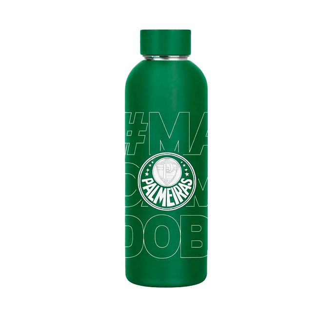 GARRAFA TÉRMICA ALLMIX PALMEIRAS MAIOR CAMPEÃO - 500 ML - VERDE UN
