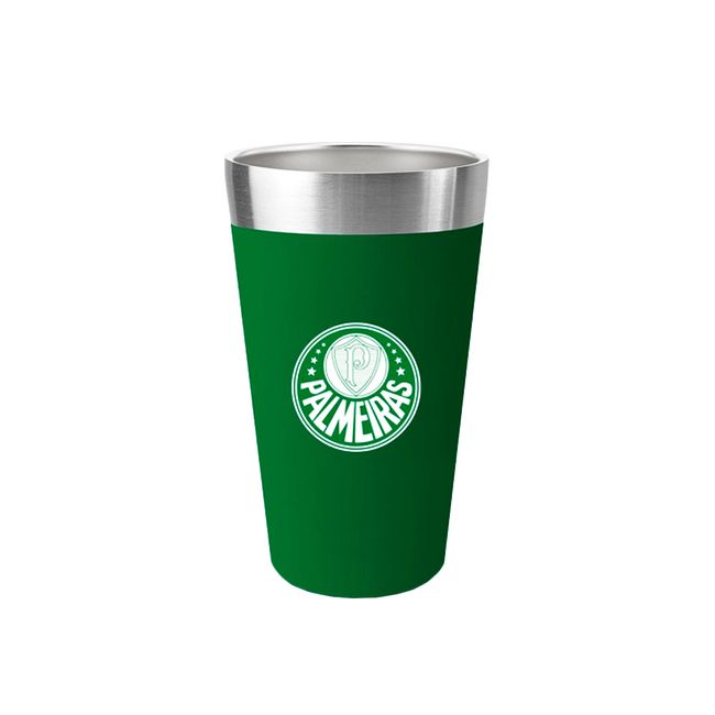 COPO TÉRMICO BRASFOOT PALMEIRAS NEW STONE - 473 ML - VERDE UN