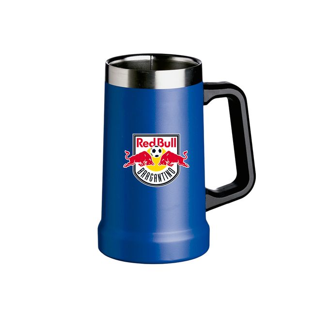 CANECA TÉRMICA WOOD RED BULL BRAGANTINO ESCUDO - 700 ML - AZUL UN