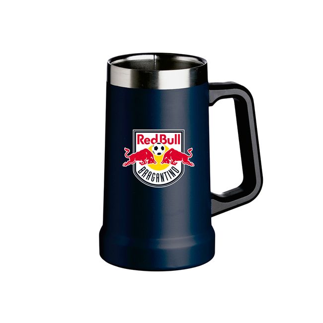 CANECA TÉRMICA WOOD RED BULL BRAGANTINO ESCUDO - 700 ML - AZUL UN
