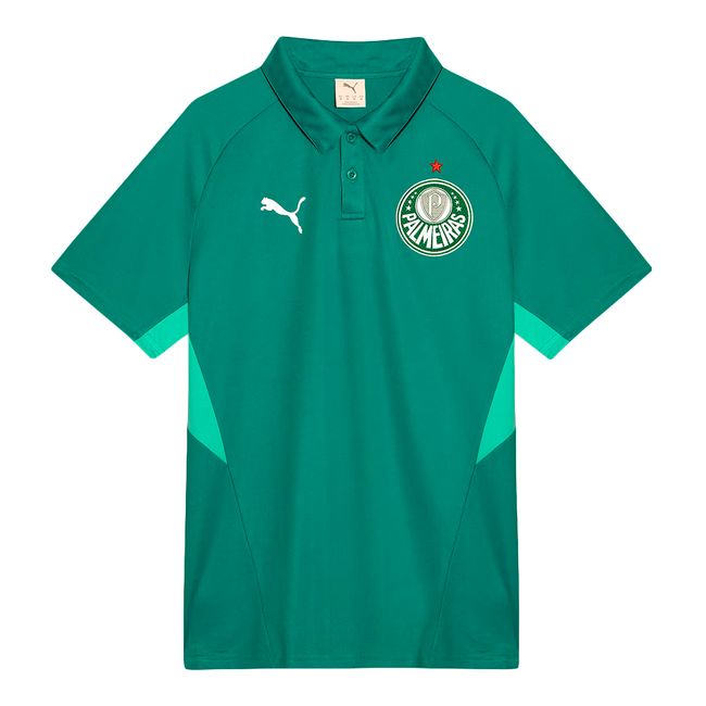 CAMISA POLO PUMA PALMEIRAS EVOSTRIPE 2026 MASCULINA - VERDE M