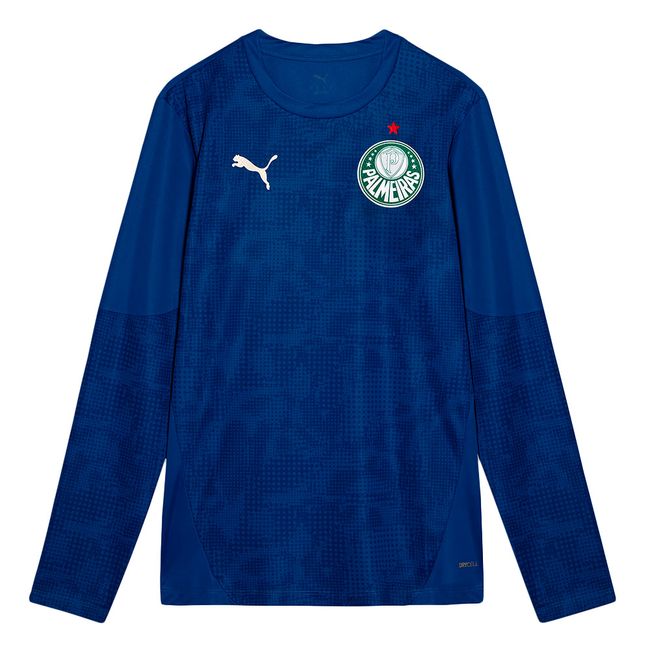 CAMISA DE GOLEIRO PUMA PALMEIRAS TREINO 2026 MASCULINA - ML - AZUL P