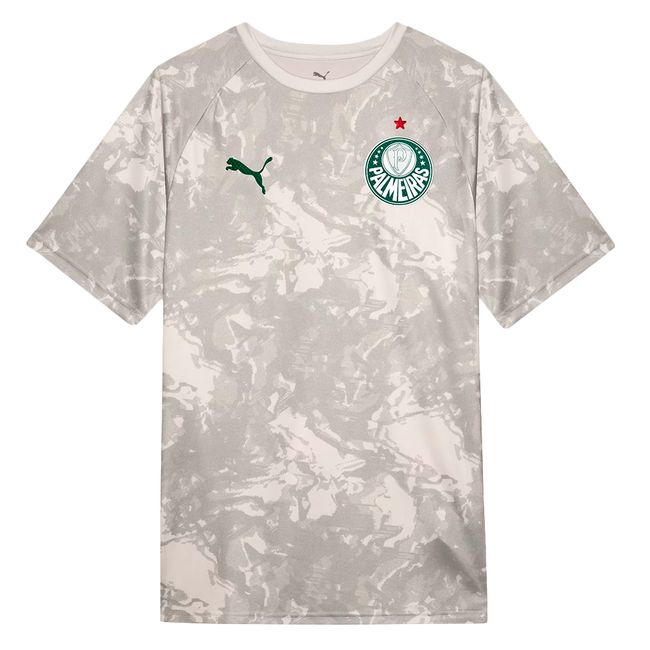 CAMISA PRÉ-JOGO PUMA PALMEIRAS 2026 MASCULINA - CINZA P