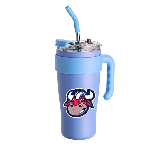 CANECA TÉRMICA WOOD RED BULL BRAGANTINO - 800 ML - AZUL CLARO UN