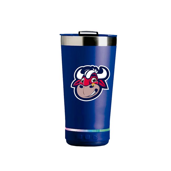 COPO TÉRMICO WOOD RED BULL BRAGANTINO COM CAIXA DE SOM - 400 ML - AZUL UN