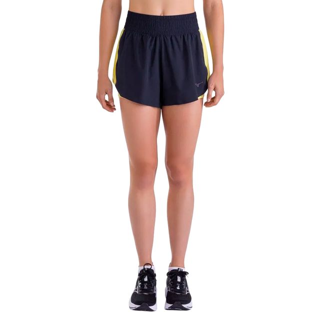 SHORT MIZUNO HIGH 2X1 FEMININO - MARINHO G