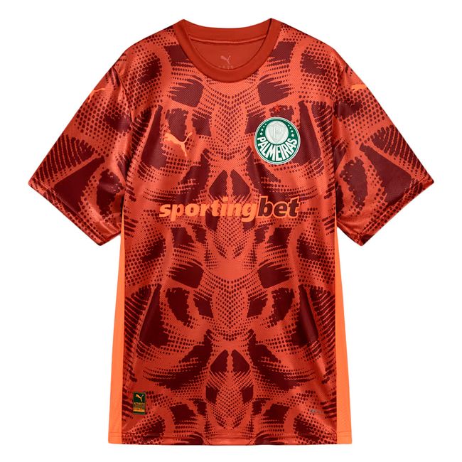 CAMISA DE GOLEIRO PUMA PALMEIRAS II 2025 MASCULINA - JOGADOR - VERMELHO GGGG