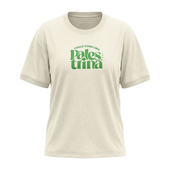 CAMISETA BETEL PALMEIRAS PALESTRINA FEMININA - OFF WHITE G