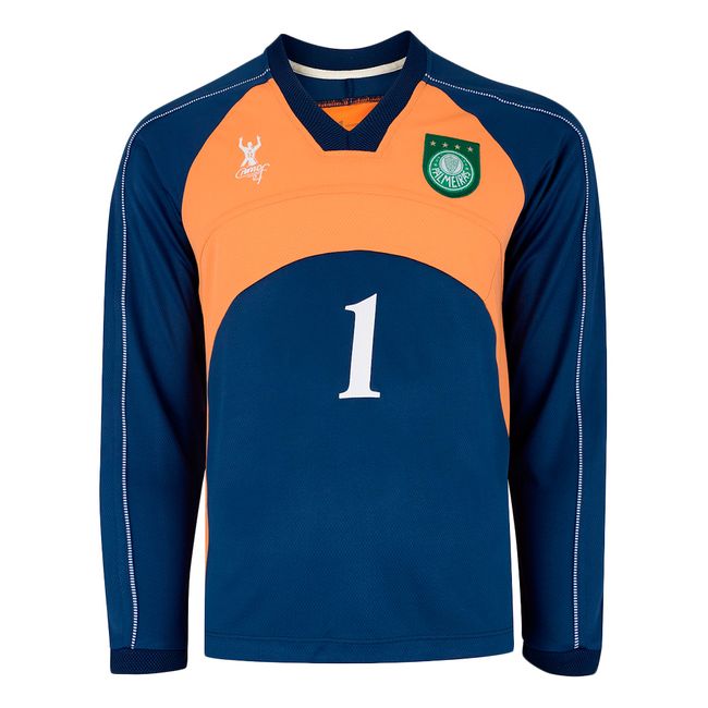 CAMISETA BETEL PALMEIRAS GOLEIRO RETRÔ 2000 MASCULINA - ML - MAR/LAR M