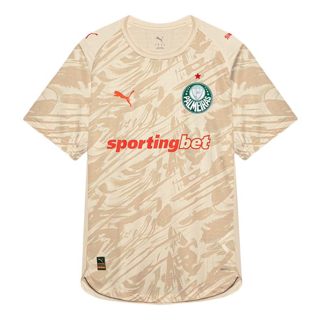CAMISA DE GOLEIRO PUMA PALMEIRAS II 2026 MASCULINA - JOGADOR - CREME P