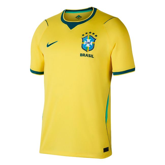 CAMISA NIKE BRASIL I 2026 MASCULINA - TORCEDOR PRO - AMARELO P