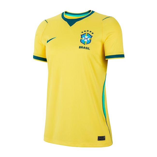 CAMISA NIKE BRASIL I 2026 FEMININA - TORCEDORA PRO - AMARELO P