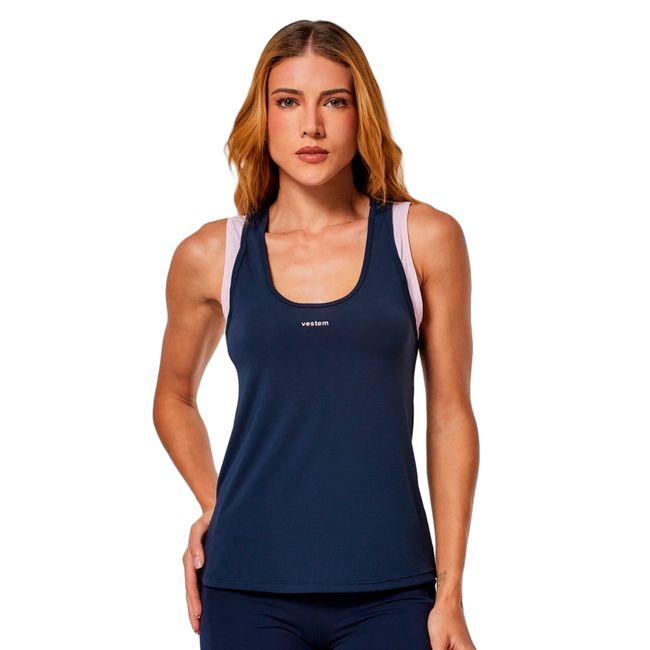 REGATA VESTEM BICOLOR HELENA FEMININA - MARINHO P