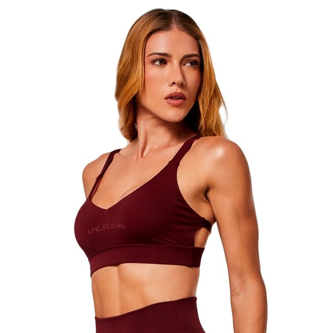 TOP VESTEM NIX MÉDIA SUSTENTAÇÃO FEMININO - VERMELHO P