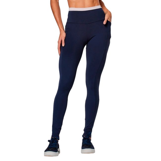 CALÇA LEGGING VESTEM BICOLOR HELENA FEMININA - MARINHO P