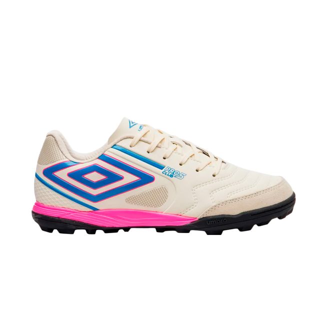 CHUTEIRA SOCIETY UMBRO PRO 5 BUMP CLUB MASCULINA - BCO/ROSA 39