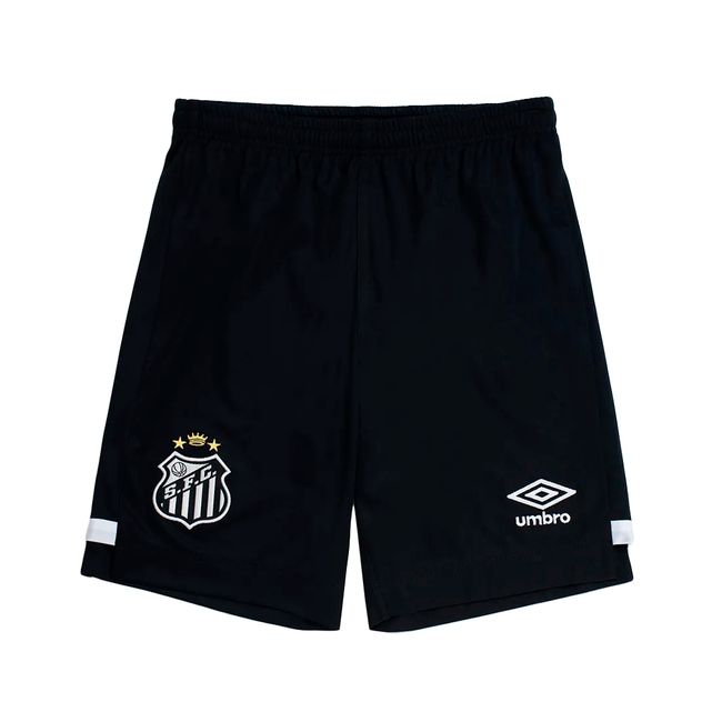 CALÇÃO UMBRO SANTOS OFICIAL 2 2026 JUVENIL - PTO/BCO 08
