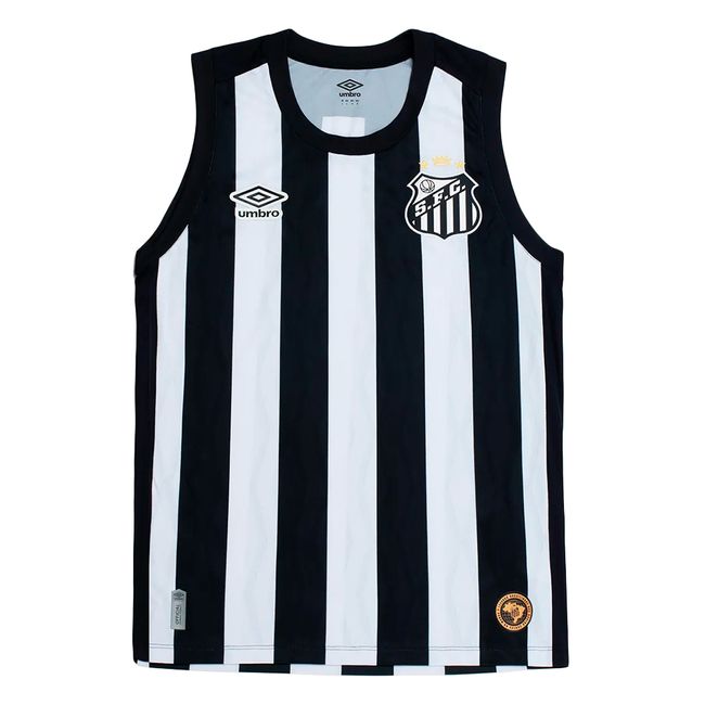 REGATA UMBRO SANTOS OFICIAL 2 2026 MASCULINA - PTO/BCO M