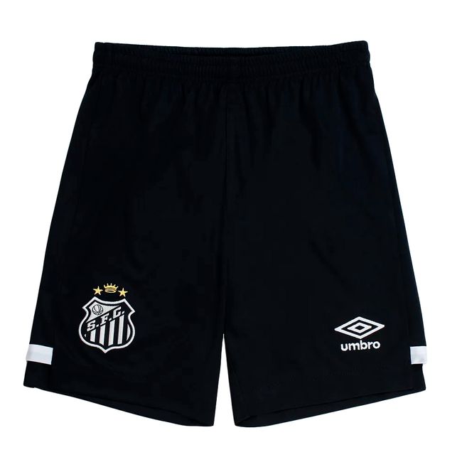 CALÇÃO UMBRO SANTOS OFICIAL 2 2026 MASCULINO - PTO/BCO M