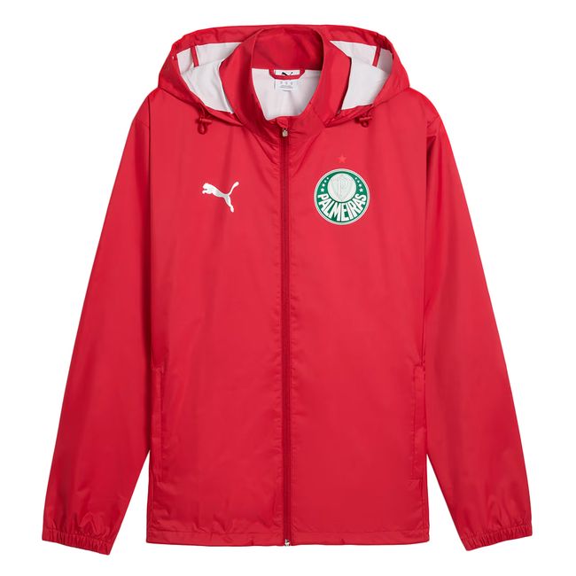 JAQUETA PUMA PALMEIRAS ALL-WEATHER MASCULINA - VERMELHO P