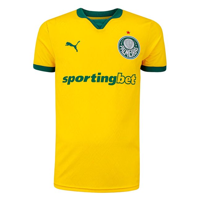 CAMISA PUMA PALMEIRAS III 2025 MASCULINA - TORCEDOR - AMARELO P