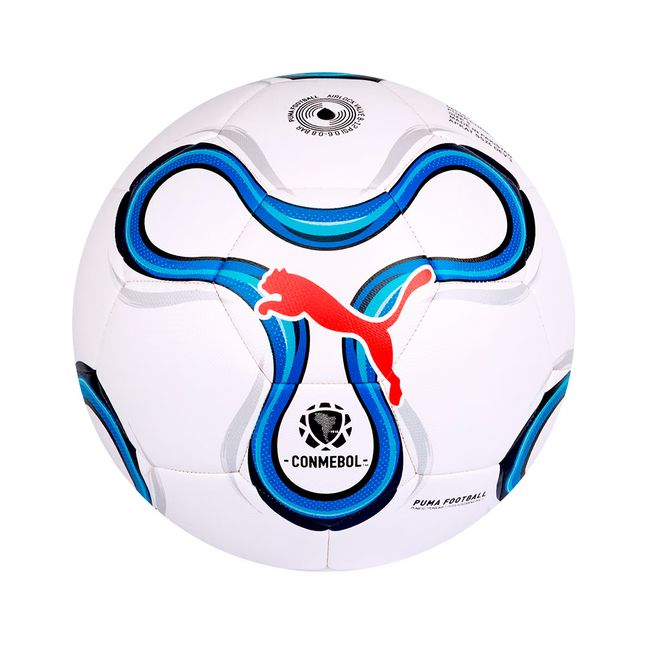 BOLA FUTEBOL DE CAMPO PUMA CONMEBOL LIBERTADORES - BCO/AZUL UN