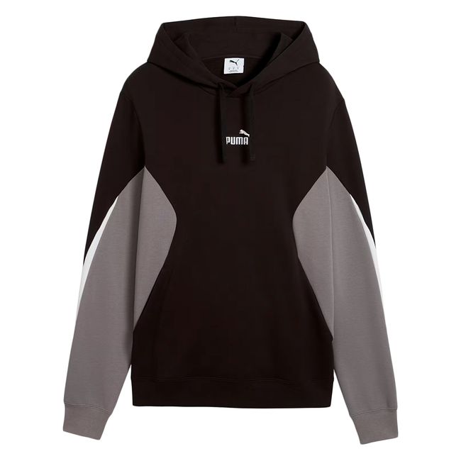 BLUSA DE MOLETOM PUMA ESSENTIALS BLOCK MASCULINA - PRETO M