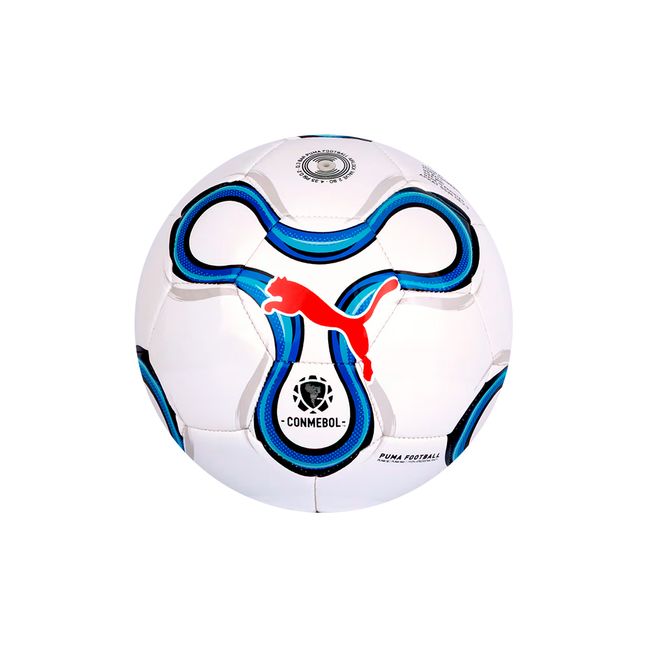 MINI BOLA PUMA CONMEBOL LIBERTADORES - BCO/AZUL UN