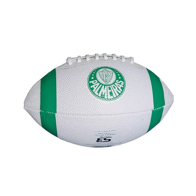 BOLA FUTEBOL AMERICANO BEL WATCH PALMEIRAS MINI - BRANCO UN