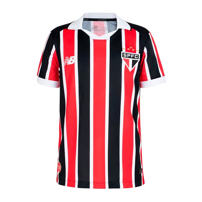 CAMISA NEW BALANCE SÃO PAULO F.C II 2026 JUVENIL - TORCEDOR - VERM/PTO 08