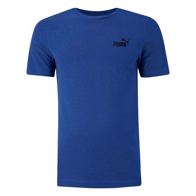 CAMISETA PUMA ESS SMALL NO. 1 LOGO MASCULINA - AZUL/PTO P