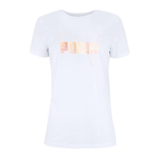 CAMISETA PUMA ESS LOGO LAB FEMININA - BRANCO P