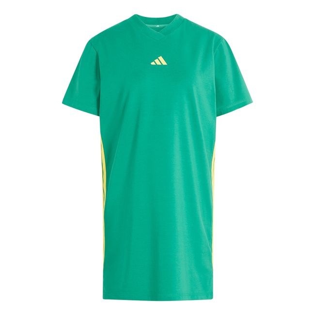 VESTIDO ADIDAS ESSENTIALS 3 LISTRAS FEMININO - VDE/AMA M