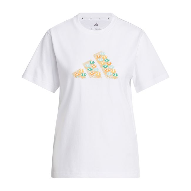 CAMISETA ADIDAS UMBRELLAS BIG LOGO FEMININA - BRANCO P