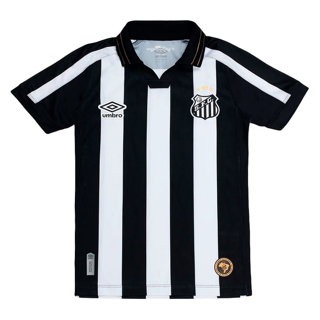 CAMISA UMBRO SANTOS OFICIAL 2 2026 JUVENIL - PTO/BCO 08