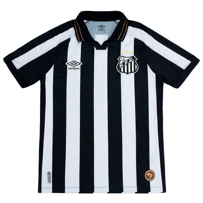 CAMISA UMBRO SANTOS OFICIAL 2 2026 MASCULINA - TORCEDOR N°10 - PTO/BCO M