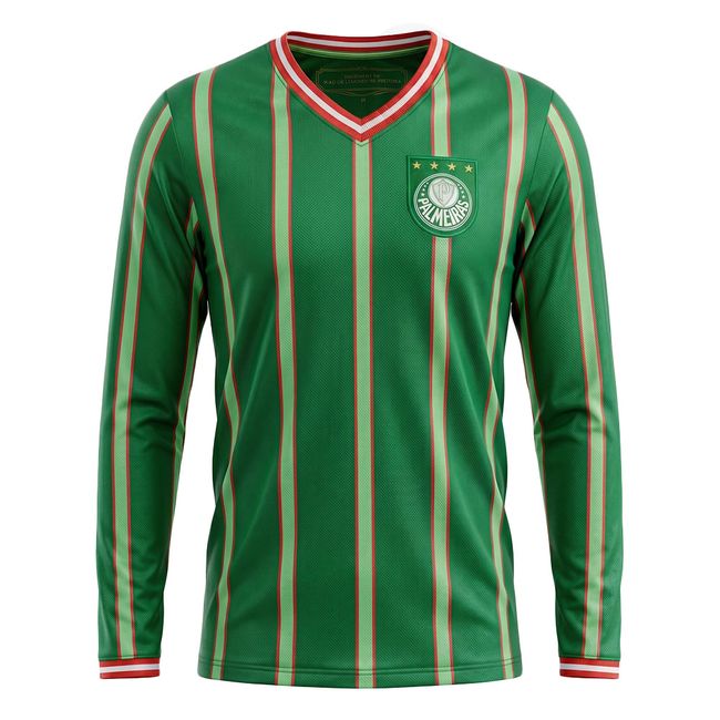 CAMISETA BETEL PALMEIRAS RETRÔ 2001 MASCULINA - ML - VERDE G