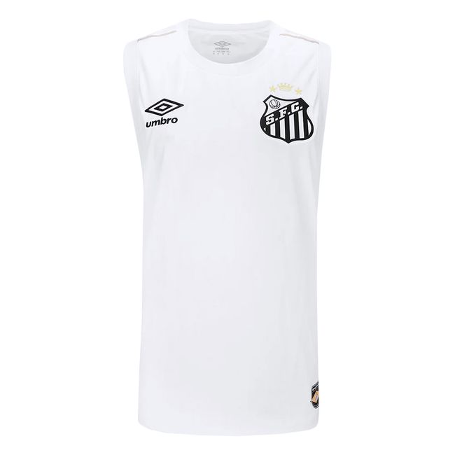 REGATA UMBRO SANTOS OFICIAL 1 2026 MASCULINA - BCO/DOUR P
