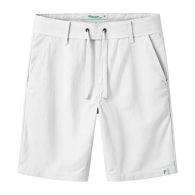 BERMUDA BETEL PALMEIRAS SARJA MASCULINA - BRANCO P