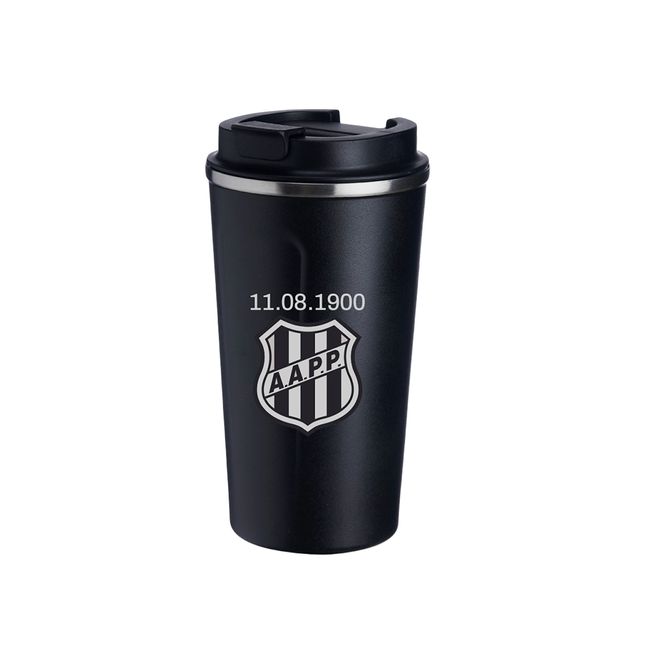 COPO TÉRMICO WOOD PONTE PRETA CAFÉ - 500 ML - PRETO UN