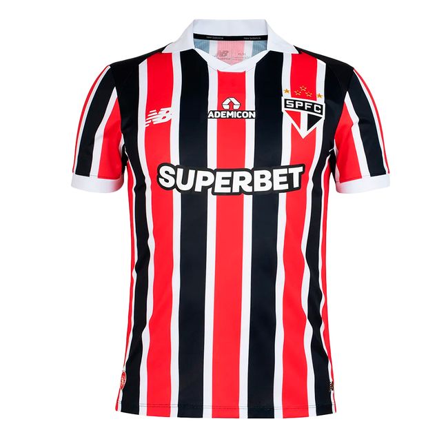CAMISA NEW BALANCE SÃO PAULO F.C II 2026 MASCULINA - JOGADOR - VERM/PTO P