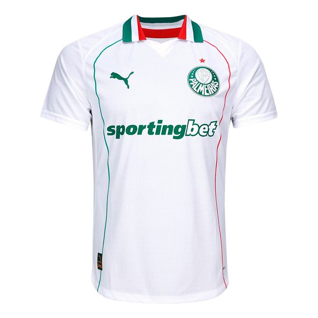 CAMISA PUMA PALMEIRAS II 2026 MASCULINA - JOGADOR - BCO/VDE PP
