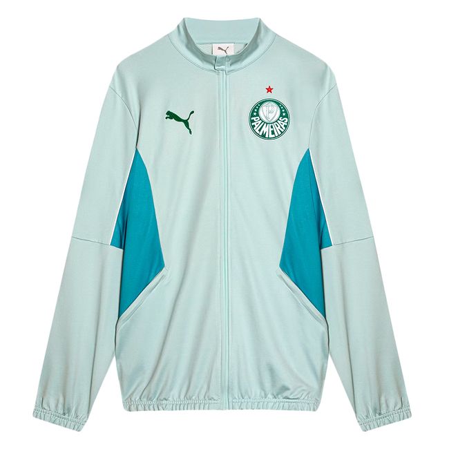 JAQUETA PRÉ-JOGO PUMA PALMEIRAS 2026 MASCULINA - VERDE AGUA M