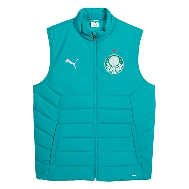 COLETE PUMA PALMEIRAS SE TRAINING MASCULINO - VERDE PP