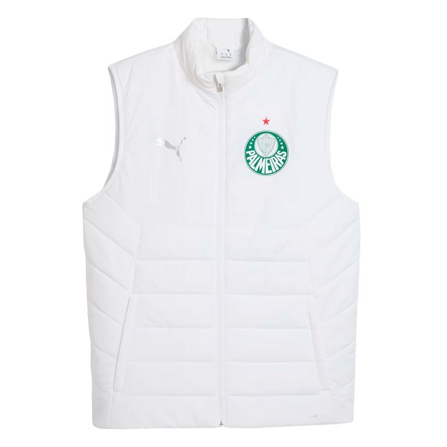 COLETE PUMA PALMEIRAS SE TRAINING MASCULINO - BRANCO M